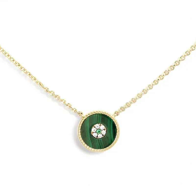 LI KI High quality 925 Sterling Silver June 2023 New Malachite Love Earrings Fashion Exquisite  Jewelry Gifts To Friends