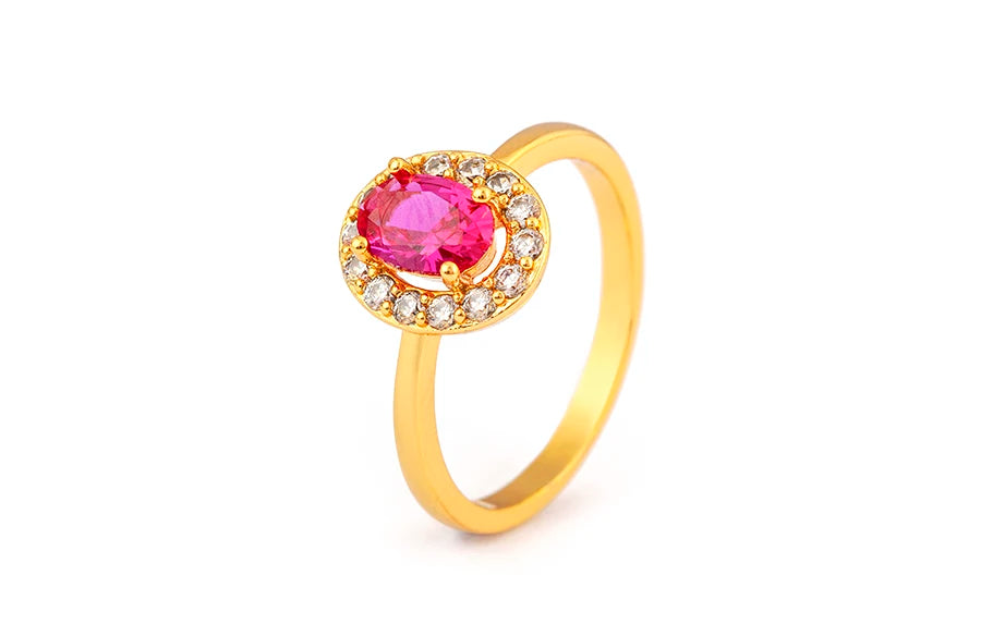 Nidin New Fashion 3 Styles Flower Shape Shiny Crystal Zircon Rings For Women Elegant Aesthetic Finger Jewelry Wedding Gifts