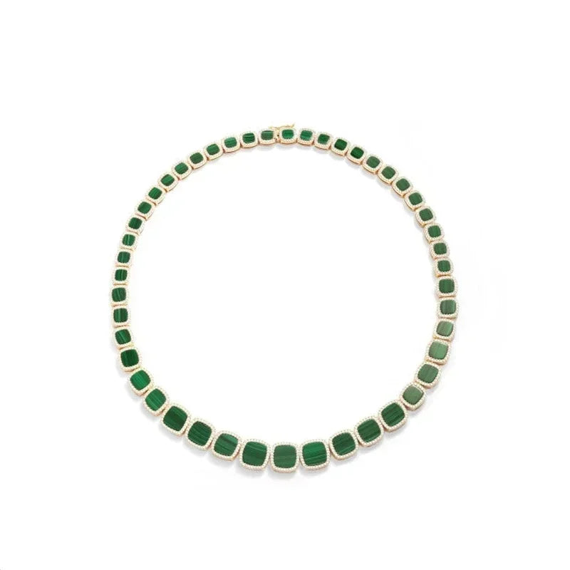 LI KI High quality 925 Sterling Silver June 2023 New Malachite Love Earrings Fashion Exquisite  Jewelry Gifts To Friends