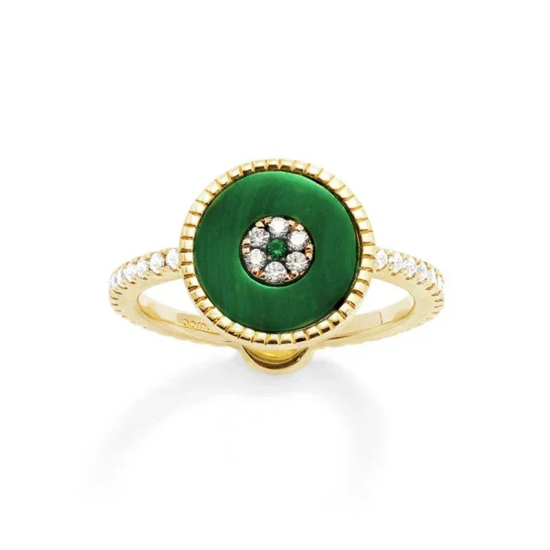 LI KI High quality 925 Sterling Silver June 2023 New Malachite Love Earrings Fashion Exquisite  Jewelry Gifts To Friends