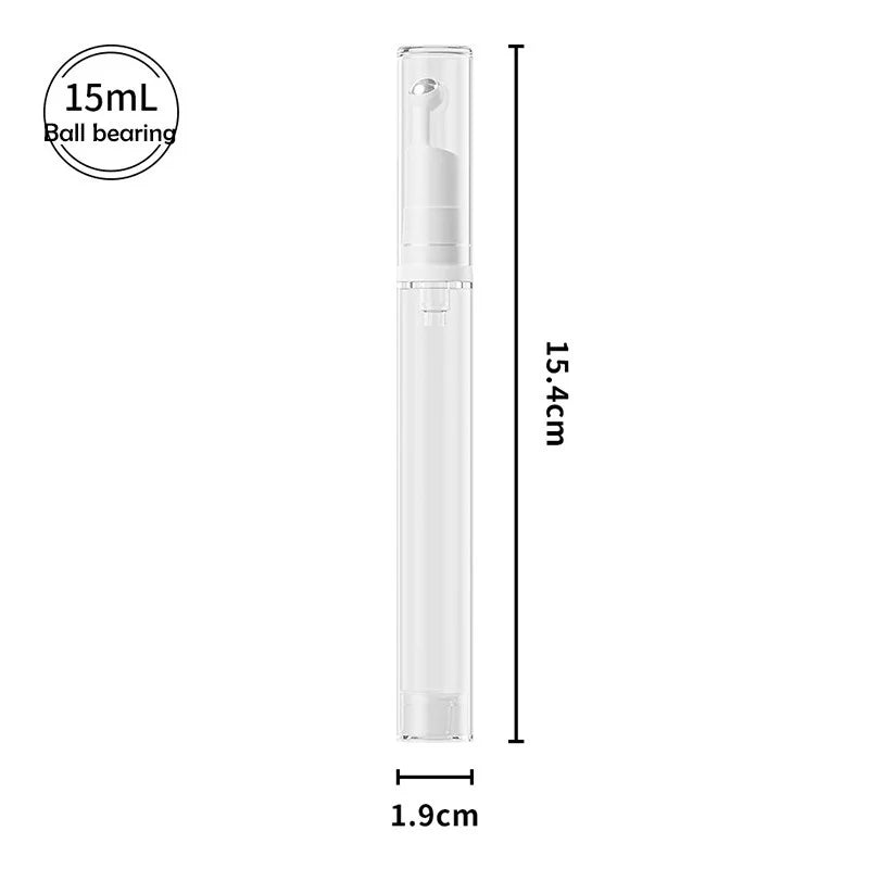 5/10/15ml Portable Airless Pump Bottles Roll Ball Eye Cream Vacuum Bottle Travel Size Foundation Lotion Splitter Makeup Tools