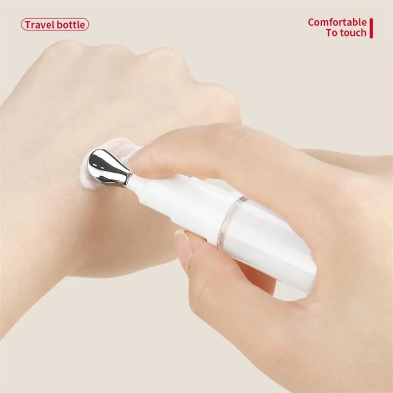 5/10/15ml Portable Airless Pump Bottles Roll Ball Eye Cream Vacuum Bottle Travel Size Foundation Lotion Splitter Makeup Tools