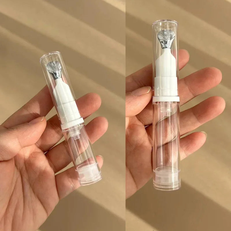 5/10/15ml Portable Airless Pump Bottles Roll Ball Eye Cream Vacuum Bottle Travel Size Foundation Lotion Splitter Makeup Tools